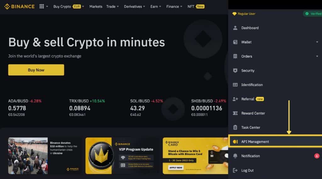 Kronos Trading Algorithmique Via API (Binance/ByBit/OKX)