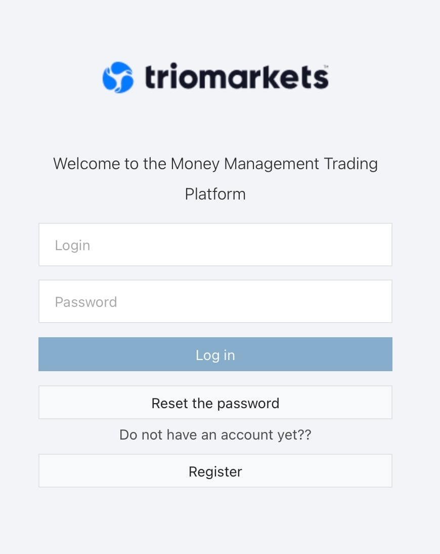Teemant - Triomarket - PAMM interface